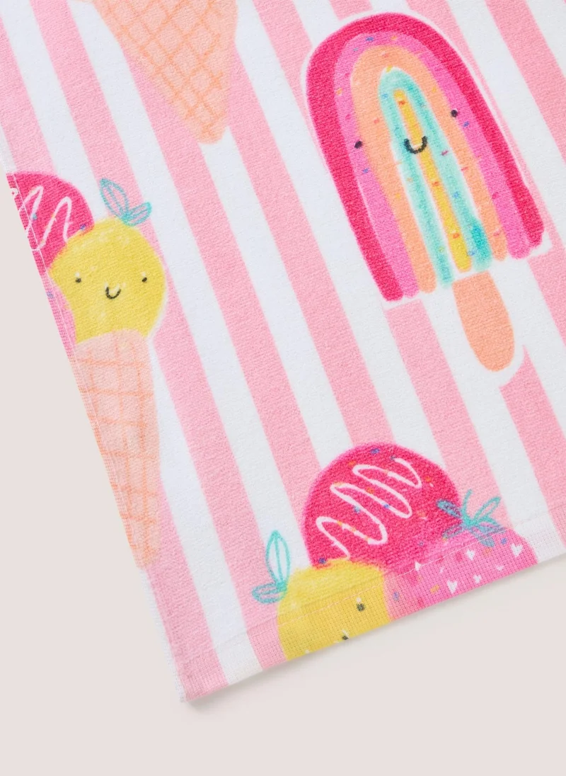 ماتلان Pink Ice Cream Beach Towel